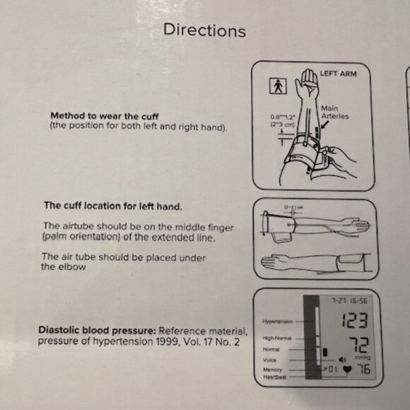 NEW - Digital Blood Pressure Monitor with large LED Display - Picture 3 of 4